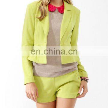 CHEFON Bold notched lapel women fashion slim fit blazer CFB0048