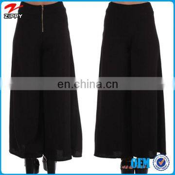 China manufacturer black fashion cheap palazzo pants