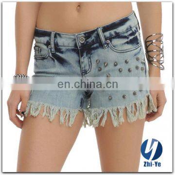 good cutting high waisted denim shorts for women