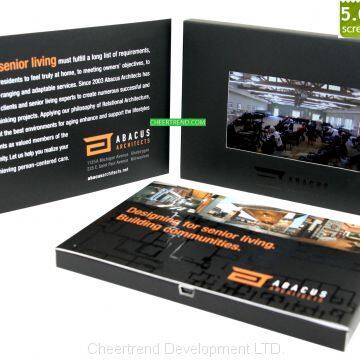 Paper Material and Business Gift Use video brochure