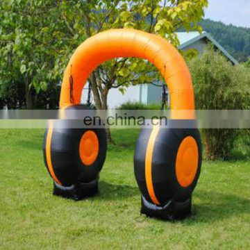 Giant Inflatable Figure Headphones for Advertising Decoration