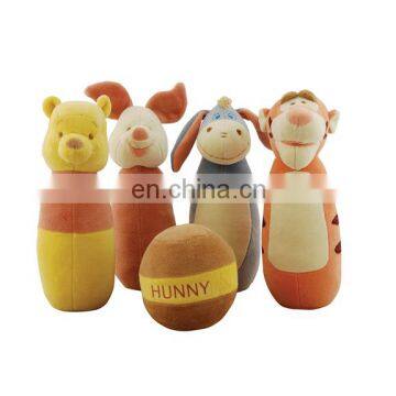 Baby toys a set of soft bowling toys