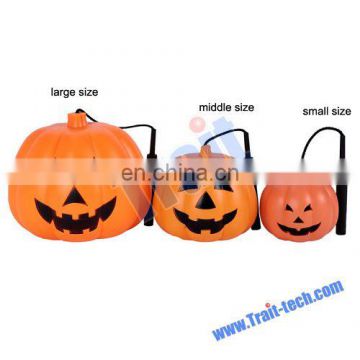 Hot Selling Cute Portable Pumpkin Lamp For Halloween Decoration With Handle