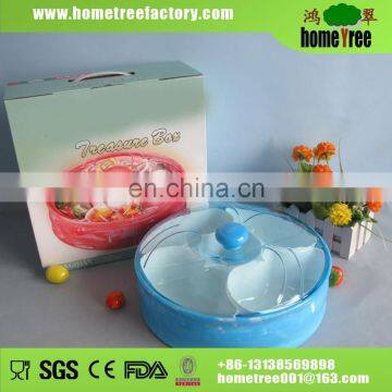 Novelty Fan shape Two layers L Candy Plastic Container