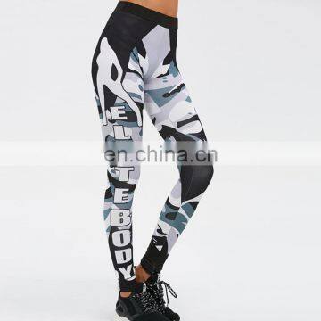 Women Printed Camouflage Pattern Sports Leggings Pnats Gym Clothes Girls Yoga Pants for Girls photo-2