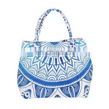 Indian 100% Cotton Hand Bag Mandala Ombre Print Bohemian Hippie Tote Carry Bags