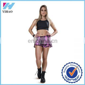 Yihao 2015 Women Sexy Pink Army Hot Sports Board Crossfit Shorts