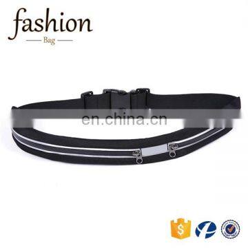 Price Cheap Black Neoprene Clear 2 Pocket Simple tension-Grade Sturdy Buckle Fanny Pack Wholesale For Women
