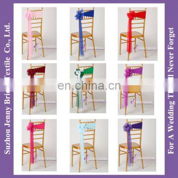 SH091R chair tie backs with ruffle spandex chair covers with diamond buckle tie back chair covers