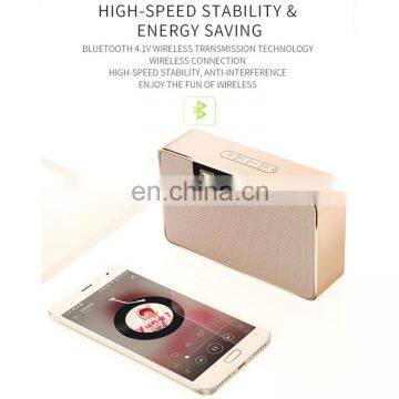 JOYROOM JR-M9 Double Horn Metal Stereo Speaker With Built-in MIC, Support Hands-free Calls & TF Card & AUX photo-5