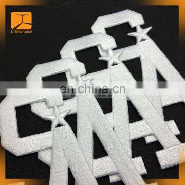 Iron on Custom Brand Name Letter 3d Embroidery Patches photo-3