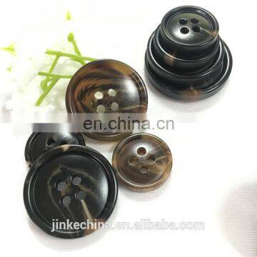 Wholesale round retro resin 4-holes button for garment