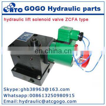 ZCFA-F8B,ZCF-F8B,ZCFA-F10B,ZCF-F10B Hydraulic Solenoid Support Valve