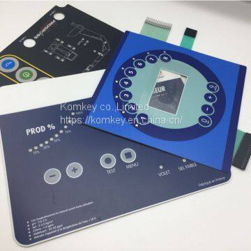 Illuminated LED Membrane Switch with LED Insert