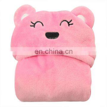 Baby Blanket Cute Bath Soft Flannel Fleece Boys and Girls Hood Blanket photo-6
