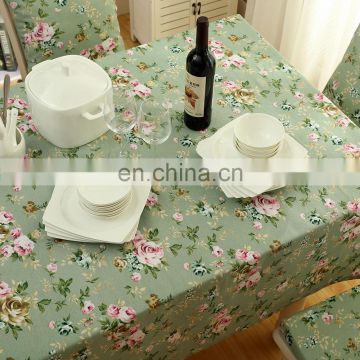 Factory direct sale floral design tablecloth custom printed table cloth