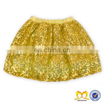 2019 Summer Style Silver Shiny Sequin TuTu Skirt Wholesale Baby Girls MiNi Skirt