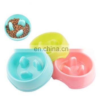 HQP-WS033 HongQiang New Anti-slip Anti-choking Pet Bowl Healthy Bowl Anti-choking Puppy Slow Food Bowl