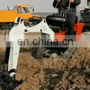 0.8 Ton cheap price mini digger excavator from distributor with roof