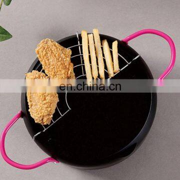 Japan High Performance Douable Ear Deep Non Stick Frying Pan Set