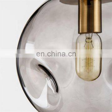 Modern Decorative Smoke Bubble Glass Ball Hanging Lamp Chandelier Pendant Light photo-5