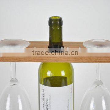 Custom Made Solid Wooden Wine and Glasses Organizer Rack