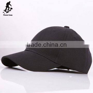 Wholesale men patch baseball cap pure black blank hats