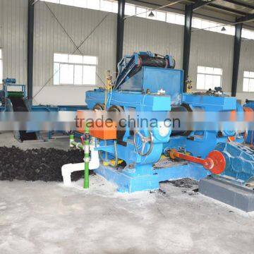 Scrap waste tire recycling machine