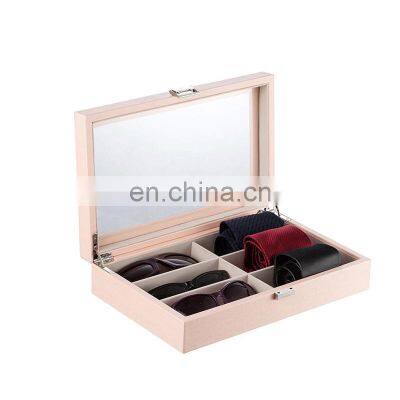 Fashionable Custom Unfinished Simple Useful Wood Tie Gift Storage Boxes photo-2