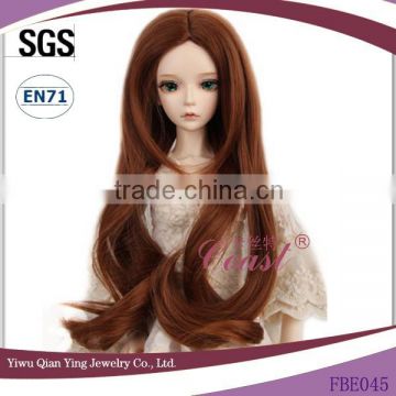 best quality wavy dark brown synthetic baby doll hair wigs