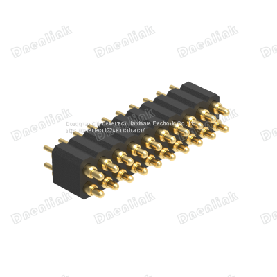 Dnenlink 2.00mm Pitch Dual Row H4.0mm Straight SMT Type Male Header PogoPin Connector photo-3