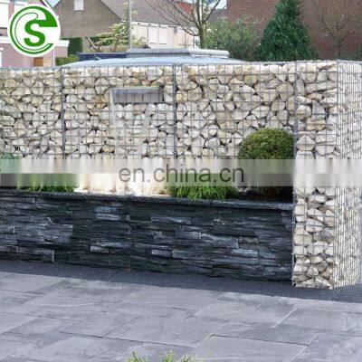 Security privacy veranda fence welded gabion design stone basket decorative wall fencing