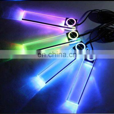 New arrival 4 in 1 12V Car Auto Interior LED Atmosphere Lights Decoration Lamp Blue Wholesale