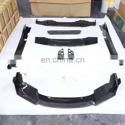 Huracan LP610 LP580 DMC Style Carbon Fiber Car Bumper Lip Side Skirts Rear Diffuser Spoiler Body Kit For Lamborghini Huracan