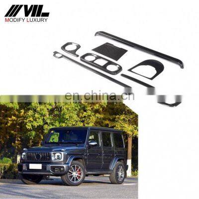 G Class Dry Carbon Fiber Car Interior Dashboard Trims for Mercedes Benz G550 G500 G63 AMG 2019