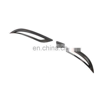 Modify Luxury Dry Carbon Fiber Rear Bumper Reflector Cover Trims for Tesla Model 3 Sedan 4-Door 2016-2020 photo-2