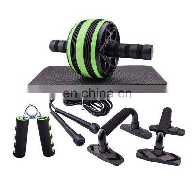 Factory customized ab roller kit set wheel Indoor multifunctional fitness equipment skipping rope grip device ab wheel set