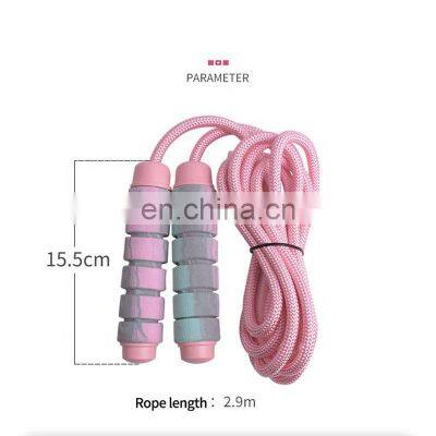 Wholesale Weighted Jump Rope Sports Fitness Weight Adjustment Foam Handle 3M Speed Jumping Ropes photo-2