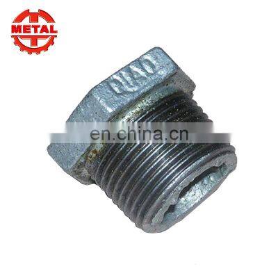 High Quality Baked Galv Plain End Malleable Iron Pipe Fittings photo-5