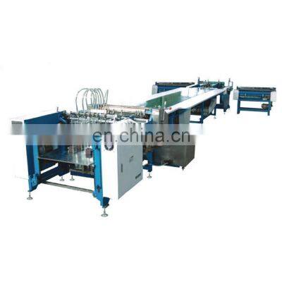 ZFJ-600A semi-auto hardcover box making machine/automatic paper box glue pasting machine with conveyor