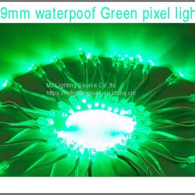 9mm 5V 12V Mini Led Pixel Light Green Color Waterproof Ip68 Lightings For Logo Signs photo-4