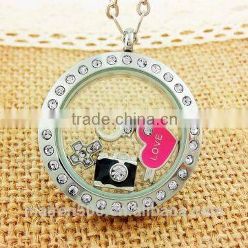 new design for 2016 fashion jewelry Christma floating pendant necklace