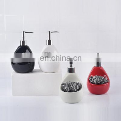 Modern design ceramic kitchen hand soap dispenser liquid dish soap dispenser