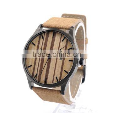 2016 New Style Leather Band Smart Watch&wooden Watch& Watches Men Japanese Quartz Movement Watches photo-6