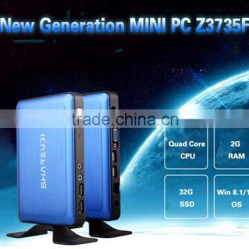 ShareVDI quad core Atom Z3735F bluetooth wifi 2G/32G mini pc with wifi lan