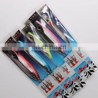 100/120g Various Colors In Dark Metal Jigs Slow Jigging Knife Fishing Lures Combo CRAINS Fish Lures