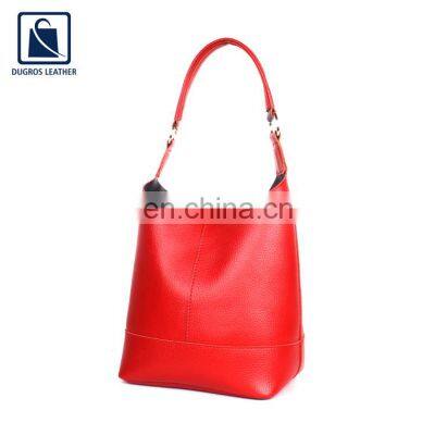 Trendy Design Stylish and Elegant Look Open Closure Type Women Genuine Leather Shopper Bag Supplier