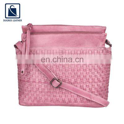 Factory Price Optimum Quality Stylish Fashion Modern Design Genuine Leather Women Sling Bag for Bulk Purchase