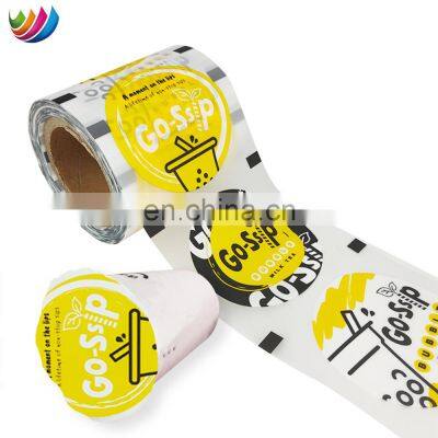 OEM/ODM Flexible Waterproof Plastic Film PET/PP/PE Bubble Tea Cup Sealing Roll Film For 90mm 95 mm paper plastic cup