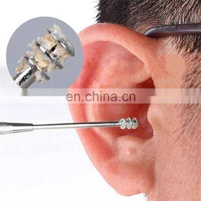 Stainless Steel Ear Cleaner Portable Ear Wax Pick Double Headed Ear Spoon Cleaning Tool photo-2